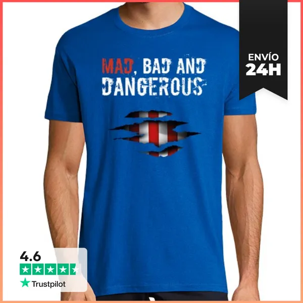 Camiseta Hombre Clásica Mad, Bad And Dangerous LaTostadora