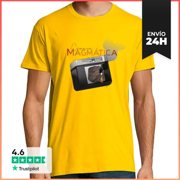 Camiseta Hombre Clásica Cámara Magmática LaTostadora