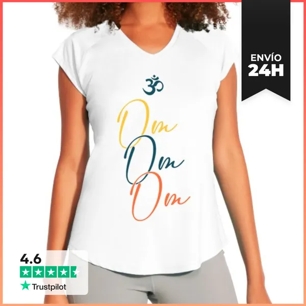 Camiseta Deportiva Mujer Yoga Om LaTostadora