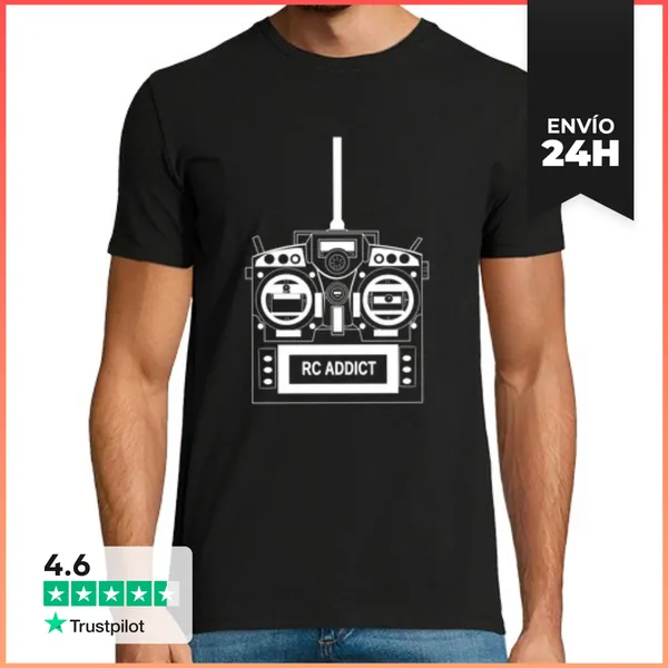 Camiseta Hombre Clásica Camiseta RC Addict - Emisora LaTostadora