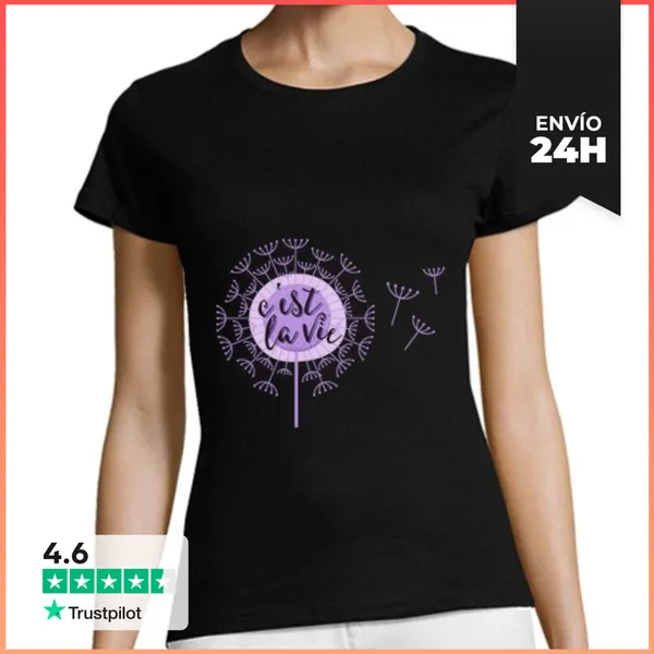 Camiseta Mujer Clásica C'est La Vie LaTostadora