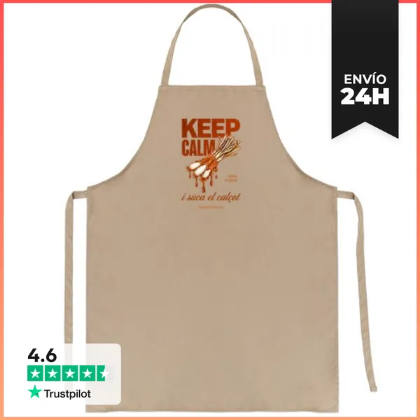Delantal CALÇOTADA - Keep Calm I Suca El Calçot LaTostadora