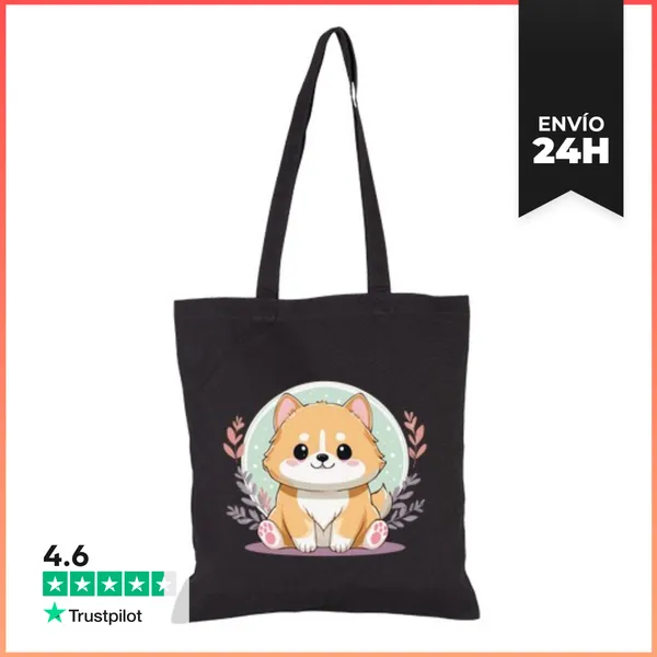 Bolsa De Tela Perro Kawaii LaTostadora