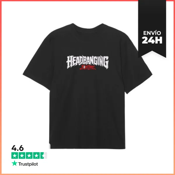 Camiseta Oversize Headbanging Blanco LaTostadora