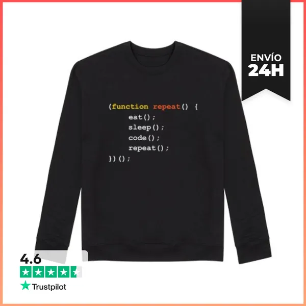 Sudadera Unisex Función Repetir LaTostadora
