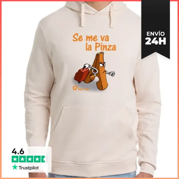 Sudadera Unisex Con Capucha Se Me Va La Pinza LaTostadora