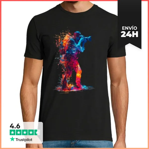 Camiseta Hombre Clásica Fotógrafo En Color LaTostadora