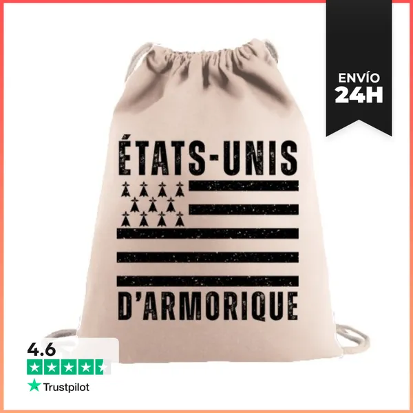 Mochila Saco Con Cuerdas Estados-unidos De Armórica Humor Bretón