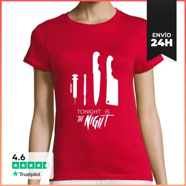 Camiseta Mujer Clásica Dexter - Tonight Is The Night LaTostadora