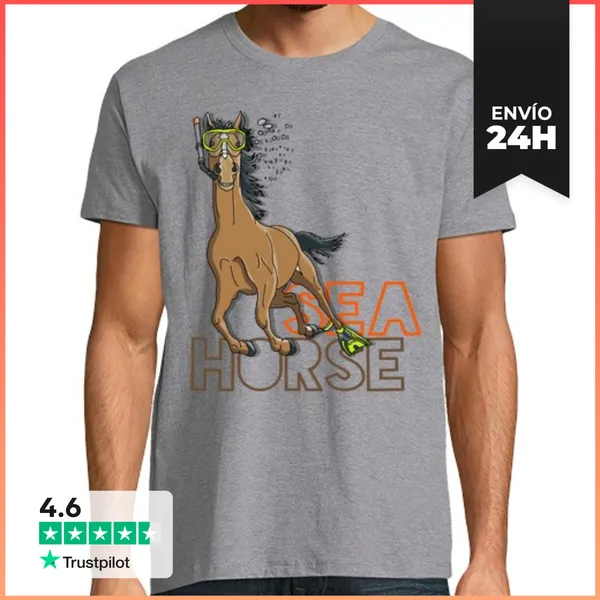 Camiseta Hombre Clásica Seahorse 2.0 LaTostadora