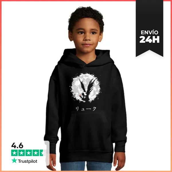 Sudadera Para Niños Con Capucha Ryuk LaTostadora