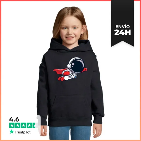 Sudadera Para Niños Con Capucha Astronauta Superhéroe LaTostadora