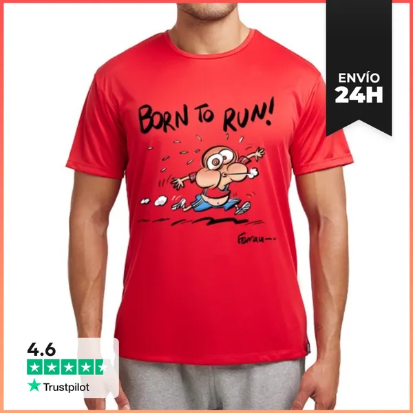 Camiseta Deportiva Hombre Born To Run LaTostadora