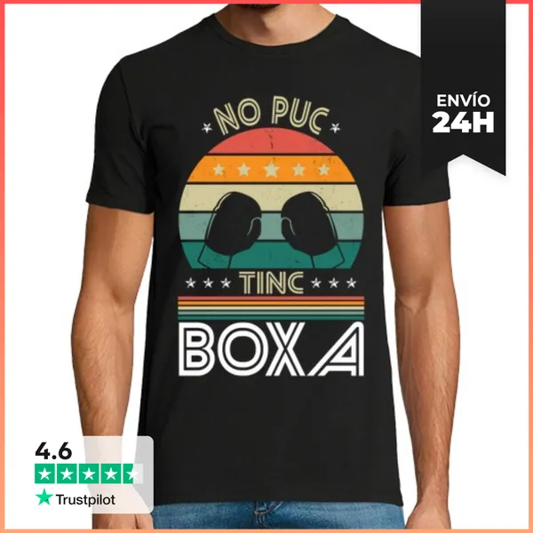 Camiseta Hombre Clásica No Puedo Tengo Boxeo Catalán LaTostadora