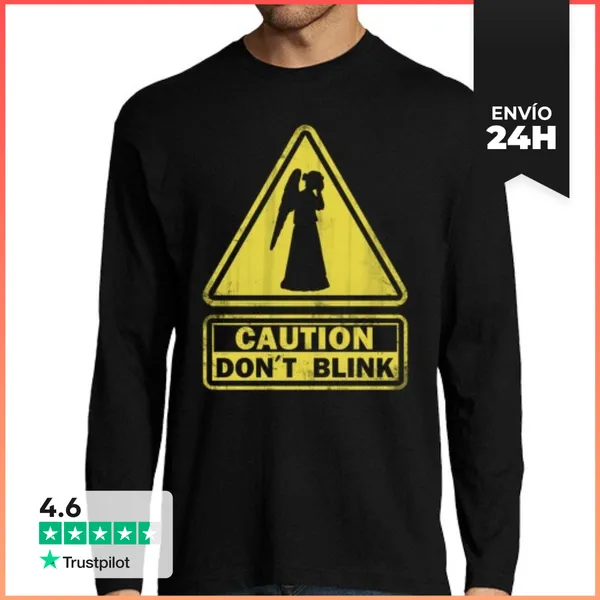 Camiseta Hombre Manga Larga Don´t Blink LaTostadora