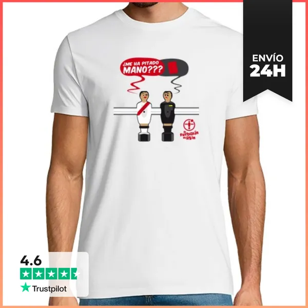 Camiseta Hombre Clásica ME HA PITADO MANO Rayo LR LaTostadora
