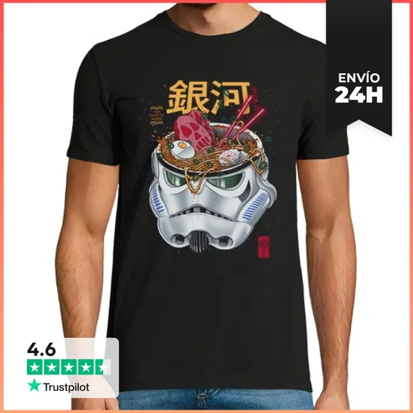 Camiseta Hombre Clásica Galactic Ramen LaTostadora