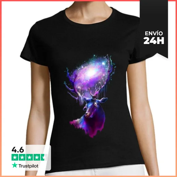 Camiseta Mujer Clásica Deer Traveler LaTostadora