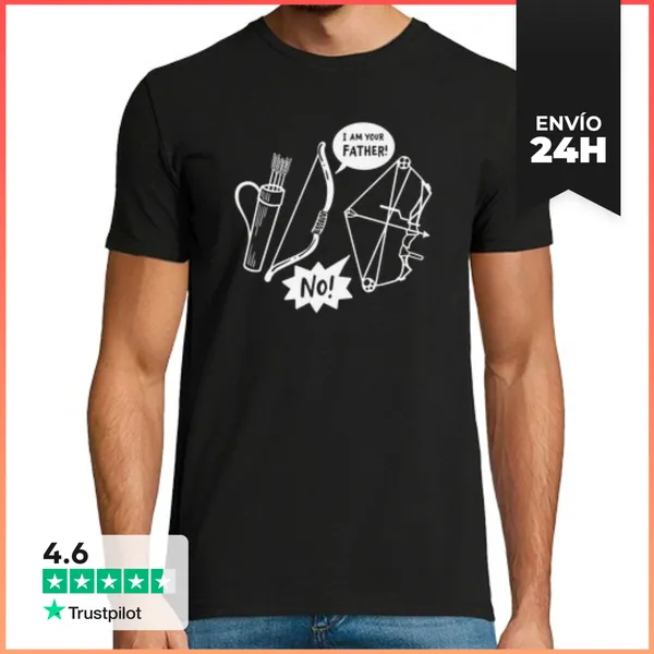 Camiseta Hombre Clásica Tiro Con Arco Tradicional Arquero Arco Y