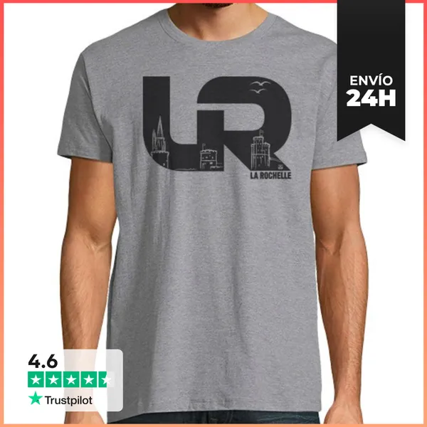 Camiseta Hombre Clásica Puerto Viejo De La Rochelle LaTostadora