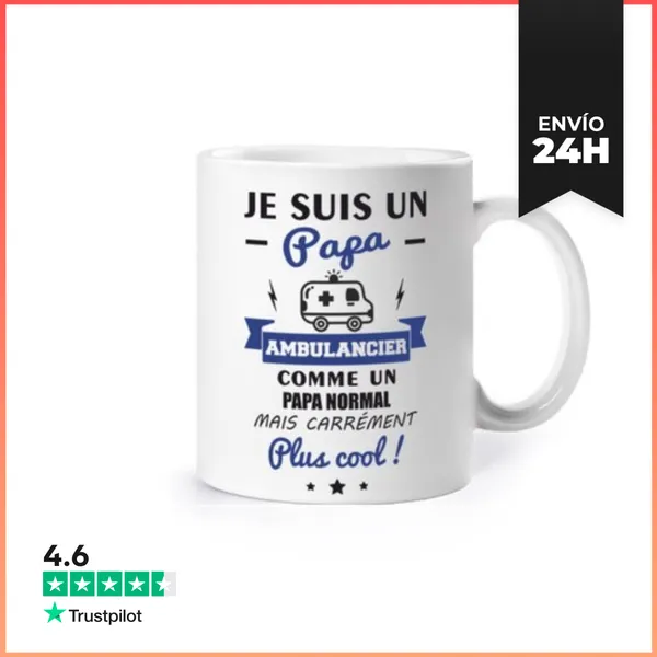 Taza Regalo De Paramédico Papá Paramédico LaTostadora