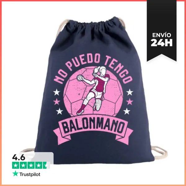 Mochila Saco Con Cuerdas No Puedo Tener Balonmano LaTostadora