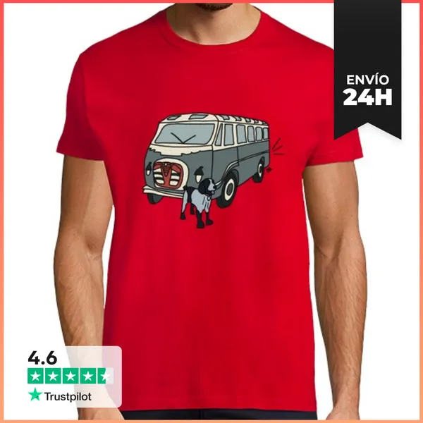 Camiseta Hombre Clásica Furgoneta Tio Felix LaTostadora