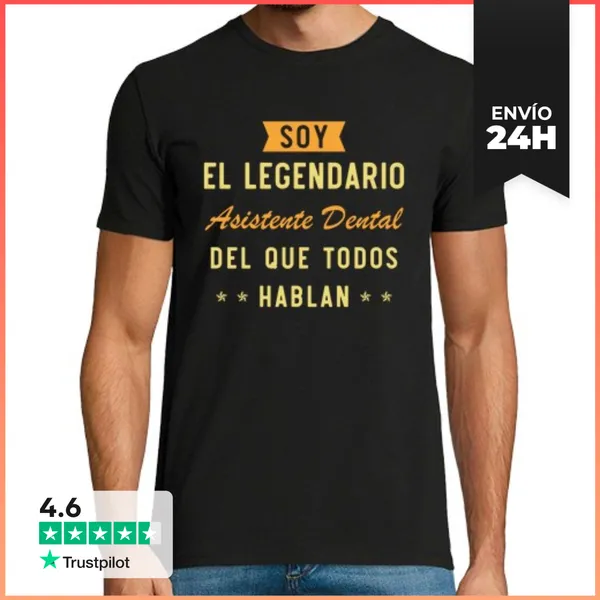 Camiseta Hombre Clásica Asistente Dental Regalo Profesión