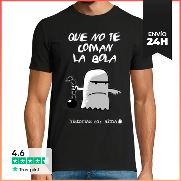 Camiseta Hombre Clásica Hombre, Manga Corta, Negra, Calidad Extra