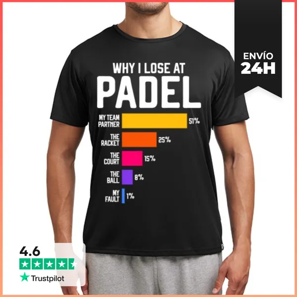 Camiseta Deportiva Hombre Por Qué Pierdo En El Pádel LaTostadora