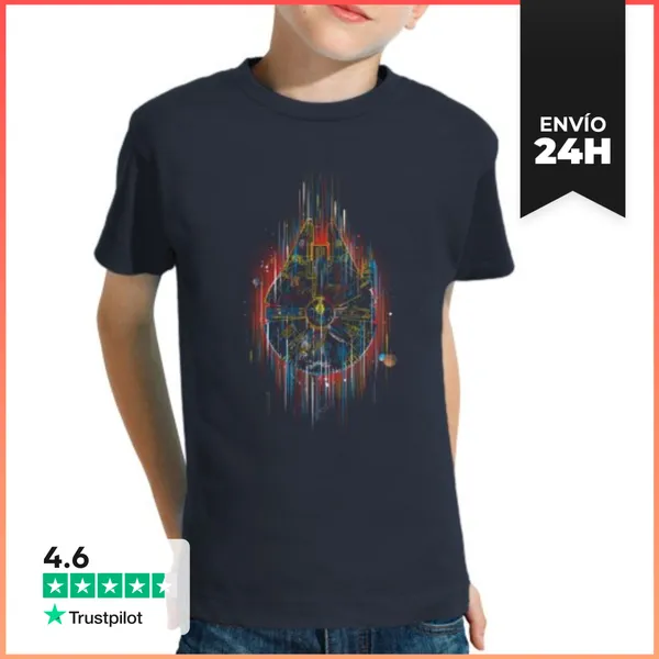 Camiseta Clásica Para Niños El Halcon De Neon LaTostadora