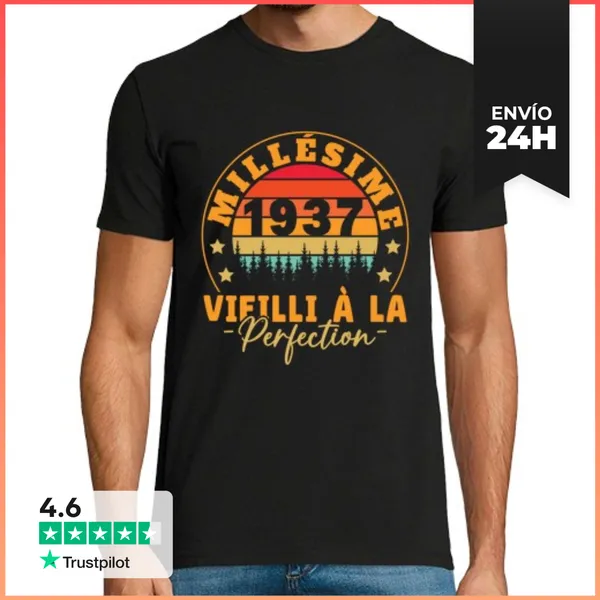 Camiseta Hombre Clásica Vendimia 1937 LaTostadora