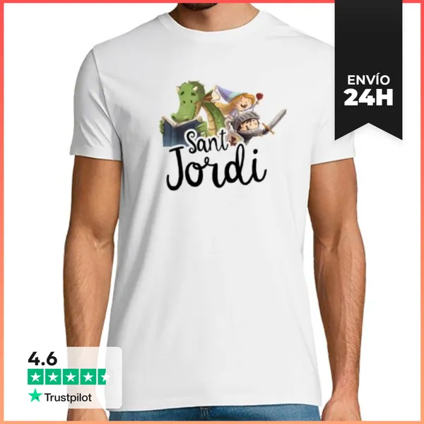 Camiseta Hombre Clásica Sant Jordi LaTostadora