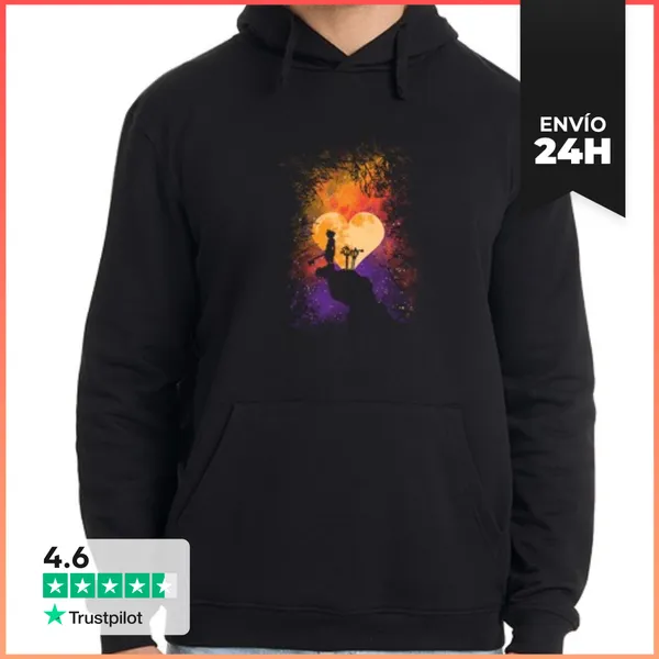 Sudadera Unisex Con Capucha Corazon De Oro LaTostadora