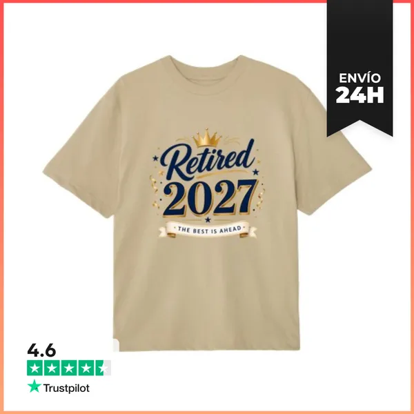 Camiseta Oversize Retired 2027 The Best Is Ahead - Officially
