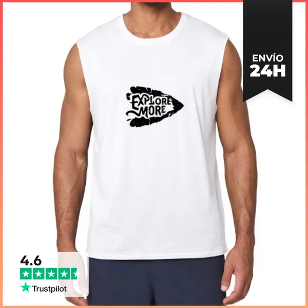 Camiseta Sin Mangas Explorar Más Flecha LaTostadora
