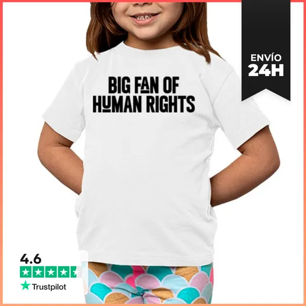 Camiseta Clásica Para Niños BIG FAN OF HUMAN RIGHTS LaTostadora
