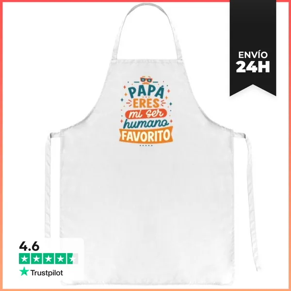 Delantal Mi Ser Humano Favorito Regalos Día Del Padre LaTostadora