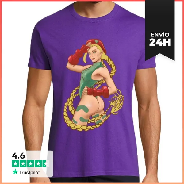 Camiseta Hombre Clásica Sexy Cammy LaTostadora