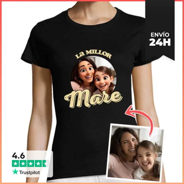 Camiseta Mujer Clásica La Millor Mare Regal Samarreta