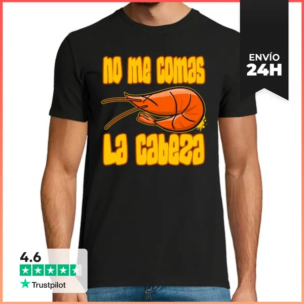 Camiseta Hombre Clásica No Me Comas La Cabeza LaTostadora