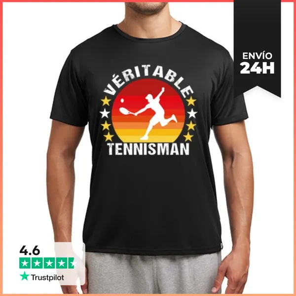 Camiseta Deportiva Hombre Tenis Tenista Deporte Humor LaTostadora
