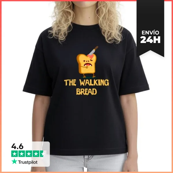 Camiseta Mujer Boxy Pan Caminante LaTostadora