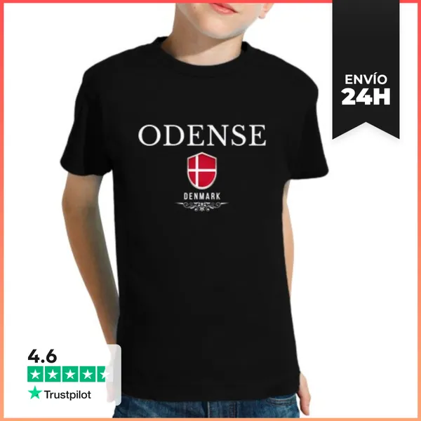 Camiseta Clásica Para Niños Amo Odense, Recuerdo De Odense