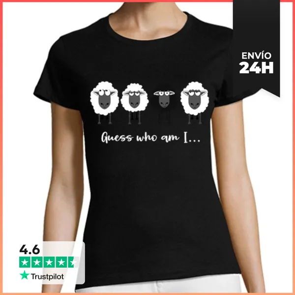 Camiseta Mujer Clásica Adivina Quién Camiseta De La Familia Ov