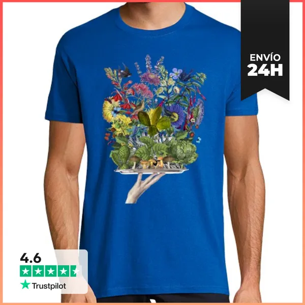 Camiseta Hombre Clásica I Love Veggies LaTostadora
