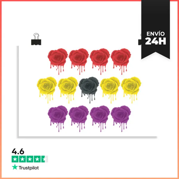 Póster Horizontal Trece Rosas LaTostadora