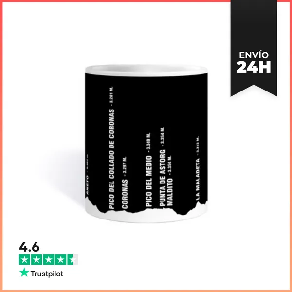 Taza Macizo Aneto - Pirineos LaTostadora