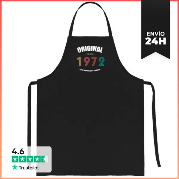 Delantal Original Desde 1972 - Así Seguiré LaTostadora