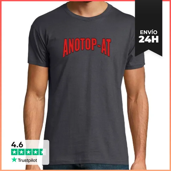 Camiseta Hombre Clásica Camiseta Logo ANOTOP-AT LaTostadora